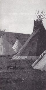 Tipis of primary nations ("Indians"),
              but watching such photos with "still life" one
              should not think in romanticism