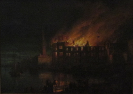 In 1872 the municipal castle
              (city palace) is burning down in Dsseldorf and only one
              tower is left, and the castle is not rebuilt.